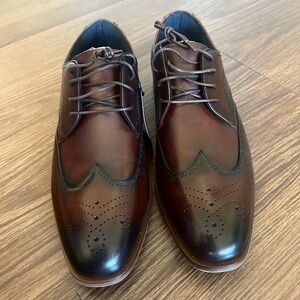 NWT Stacy Adams Brayden Wingtip Oxford Dress Shoes
